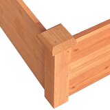  Povišena vrtna gredica smeđa 120 x 120 x 56 cm masivna jelovina | shoptok.hr