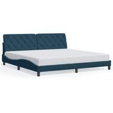  Okvir za krevet bez madraca plavi 200x200 cm baršunasti | shoptok.hr