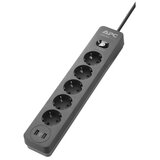 APC SurgeArrest Essential PME5B-GR 5xSchuko 2xUSB 230V prenapetostna zaščita razdelilec | Shoptok.si
