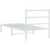  Metalni okvir za krevet s uzglavljem bijeli 90 x 190 cm | shoptok.hr
