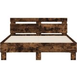  Okvir za krevet s uzglavljem boja hrasta 120x200 cm drveni | shoptok.hr