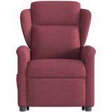  Naslonjač na podizanje od tkanine crvena boja vina | shoptok.hr