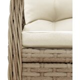  7-dijelni vrtni blagovaonski set od poliratana s jastucima bež 160 x 80 x 74 cm | shoptok.hr