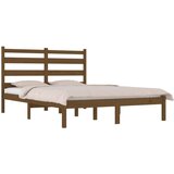  Posteljni okvir medeno rjav iz trdne borovine 200x200 cm, (20646472) | Shoptok.si