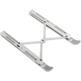 Hama quot,aluminijasto;quot, stojalo za prenosnike, zložljivo, nagibno, do 40 cm (15,6;quot,), srebrno aluminium stojalo za prenosni računalnik nastavljiv po višini, nagibni, (20521058) | Shoptok.si