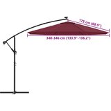  Zamjenska tkanina za konzolni suncobran 350 cm bordo | Eponuda.com