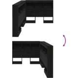  Skladišno uzglavlje Crni hrast 75 cm Konstruirano drvo | shoptok.hr