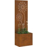 vidaXL Vrtni Sadič s Dekorativnom Pločom Rđa 50 x 140 cm Otporni čelik | shoptok.hr