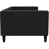  Dnevni krevet crni 90 x 200 cm od tkanine | shoptok.hr