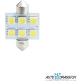 sijalica 12V sulfidna C5W,C10W SV8.5,36mm led 6xSMD5050 L052W