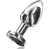Toy Joy Buttocks The Glider Vibrating Metal Buttplug Large Silver
