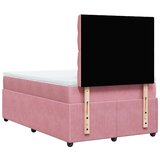 Box spring krevet s madracem ružičasti 120 x 200 cm baršunasti | shoptok.hr