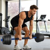  2-u-1 set bućica 40kg Crna i Plava Cement i pijesak od željeza | shoptok.hr