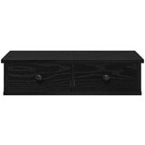 vidaXL Zidna polica s ladicama crna 60x28x15 cm izrađeno drvo | shoptok.hr