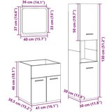  3-dijelni set kupaonskog namještaja boja hrasta sonome drveni | shoptok.hr