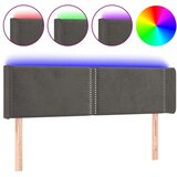  Posteljno vzglavje temno sivo 147x16x78/88 cm žamet, (20737760) | Shoptok.si