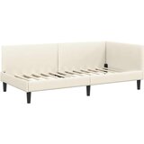 vidaXL Kotna postelja Drugo krema 80 x 200 cm Samet in sodobno leseno, (5000069376) | Shoptok.si