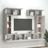  Komplet TV omaric 6-delni betonsko siv inženirski les, (20912629) | Shoptok.si