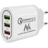 Maclean Polnilec 2x USB 1x QC 3.0 MCE-479W bel, (20444271) | Shoptok.si