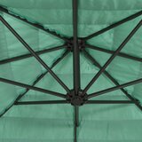  Vrtni suncobran s čeličnom šipkom zeleni 223x223x213 cm | Eponuda.com