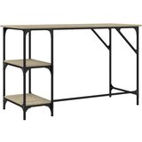  Radni stol boja hrasta 120x50x75 cm metal i konstruirano drvo | shoptok.hr