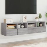  Zidni TV ormarići 2 kom siva boja hrasta 60 x 30 x 30 cm drveni | shoptok.hr