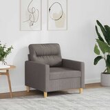  Fotelja smeđesiva 60 cm od tkanine | shoptok.hr