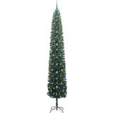 vidaXL Umestno božično drevo Zelena 270 cm PVC in Jeklo in Plastika | Shoptok.si