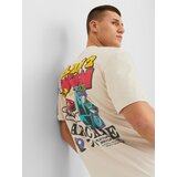 Jack & Jones Majica 'AMUSEMENT' bež / modra / rumena / rdeča | Shoptok.si