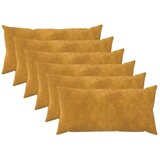  Jastuk s jastukom HEERLEN 6 kom. Žuta Mikrofibra Flis - Žuta 40 x 80 cm 6 | shoptok.hr