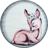 Ayyildiz Carpets Svetlo rožnata/svetlo siva otroška preproga ø 120 cm Bambi – | Shoptok.si