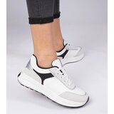 Gemre White women's sneakers with glitter Markuta | Shoptok.si