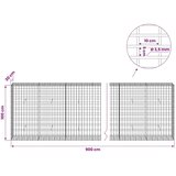  Gabion s žicom debljine 3 5 mm i mrežom 5x10 cm 900x30x100 cm - 30 cm 100 cm 900 cm | shoptok.hr