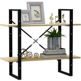 vidaXL ormarić za knjige s 2 razine boja hrasta 80x30x70 cm od iverice | shoptok.hr