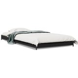 Furnova Posteljni okvir črn 100x200 cm inženirski les in kovina, (21935796) | Shoptok.si