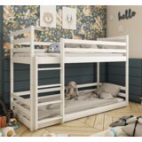 Drveni dečiji krevet na sprat mini - beli - 180*80 cm Cene