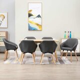  Blagovaonske stolice od tkanine 6 kom tamnosive | shoptok.hr