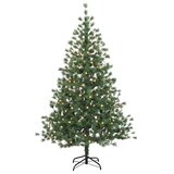  Umjetno božićno drvce s nogom 240 cm 300 LED lampica - 240 cm s LED svjetlima | shoptok.hr