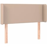  LED uzglavlje boja cappuccina 93x16x78/88 cm od umjetne kože | shoptok.hr