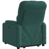 Masažni naslonjač na podizanje od tkanine tamnozeleni | shoptok.hr