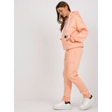 Fashion Hunters Peach tracksuit with oversized sweatshirt | Shoptok.si