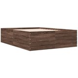  The Living Store Posteljni okvir rjav hrast 120x200 cm inženirski les - Posteljni Okvir, (21523977) | Shoptok.si