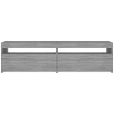 TV ormarić s LED svjetlima 2 kom siva boja hrasta 75x35x40 cm | shoptok.hr