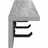  Vješalica za kapute na zidu Siva Sonoma 40 x 10,5 x 10,5 cm | shoptok.hr