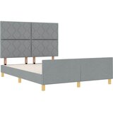  Krevetna konstrukcija Svjetlosiva 140 x 190 cm tkanina | shoptok.hr