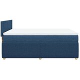 vidaXL Krevet s oprugama i madracem plavi 140x200 cm od tkanine | shoptok.hr