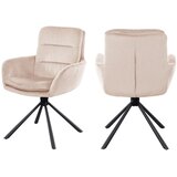 Livetastic Naslanjač Cord, Bež, Vrtljiv | Shoptok.si