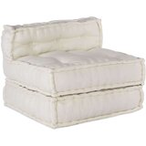 vidaXL Modularna sofa krem boje 70x70x54 tkanina - Krema 1 srednja sofa | shoptok.hr