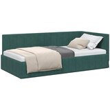  Kutni okvir kreveta Tamnozelena 100 cm x 200 cm Baršun | shoptok.hr