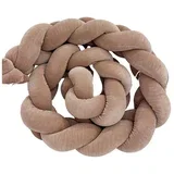 ogradica pletenica velur 300x22 cm, choco